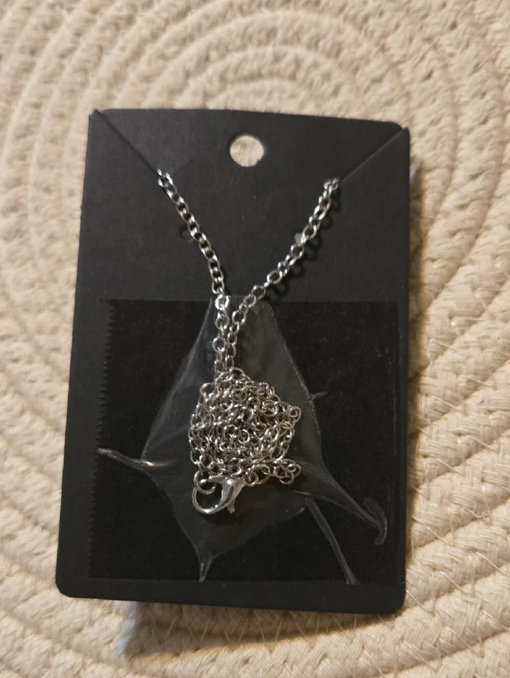 Tiger Eye Point Pendant Necklace with Silver Floral Accents